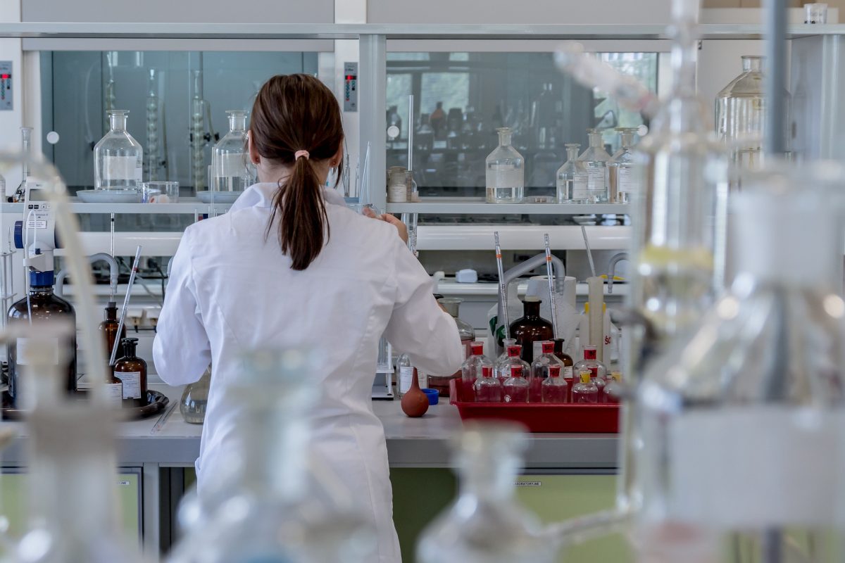 woman working in laboratory