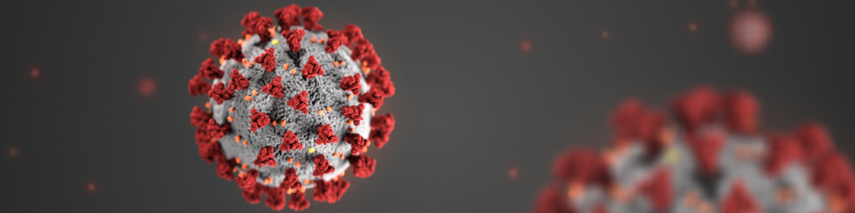 illustration of coronavirus cell